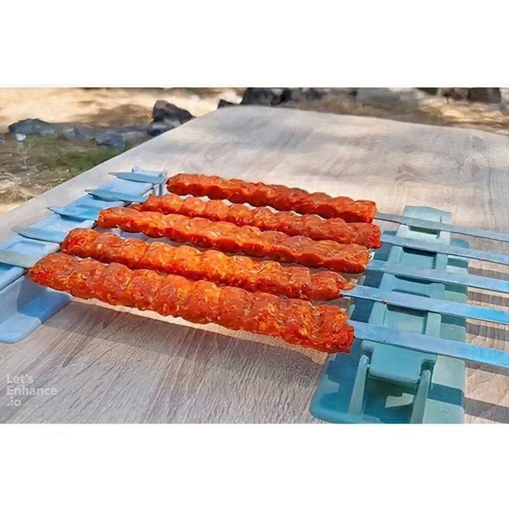 Effortless Kofta Kebab Maker - BBQ Meat Skewer Machine for Easy and Quick Kebab Preparation - Home Fads 