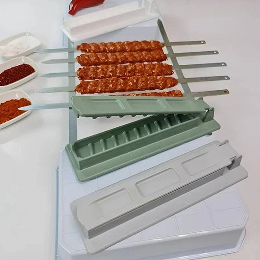Effortless Kofta Kebab Maker - BBQ Meat Skewer Machine for Easy and Quick Kebab Preparation - Home Fads
