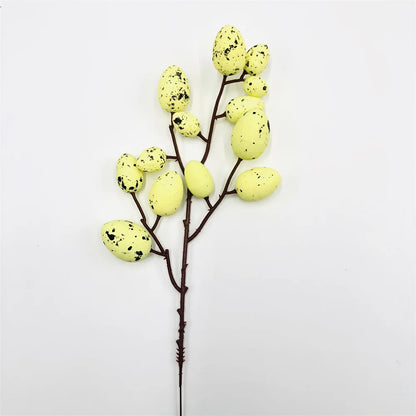 Egg Tree Branch Picks – 32cm Foam and Plastic Decorations for Spring and Holiday Displays - Home Fads 