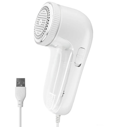 Electric Fabric Lint Remover – Powerful Clothes Shaver with Stainless Steel Blades, USB Plug-In, Portable Fuzz & Hairball Trimmer - Home Fads 