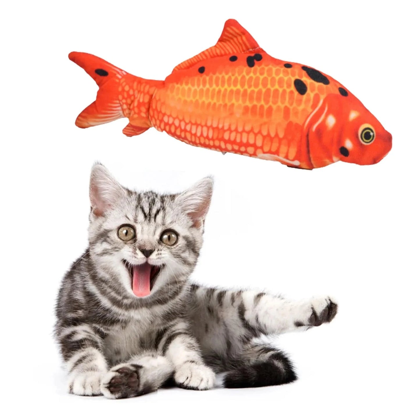 Electric Floppy Fish Cat Toy with USB Charger | Interactive Realistic Pet Supplies for Cats and Dogs - Home Fads 