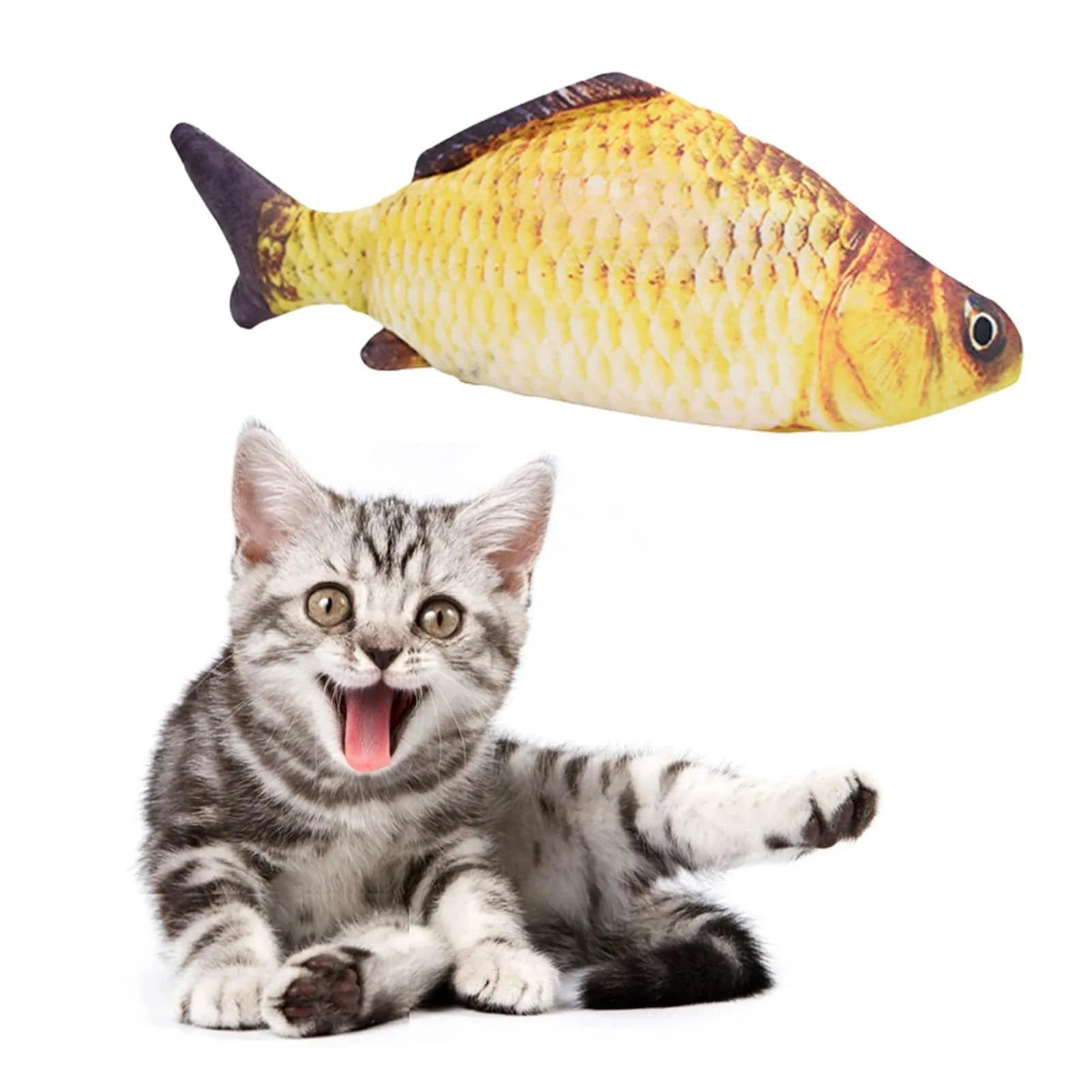 Electric Floppy Fish Cat Toy with USB Charger | Interactive Realistic Pet Supplies for Cats and Dogs - Home Fads 