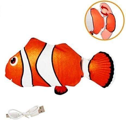 Electric Floppy Fish Cat Toy with USB Charger | Interactive Realistic Pet Supplies for Cats and Dogs - Home Fads 