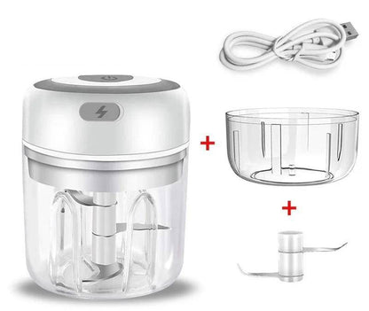 Electric Mini Garlic Chopper & Food Processor - USB Rechargeable - Home Fads 