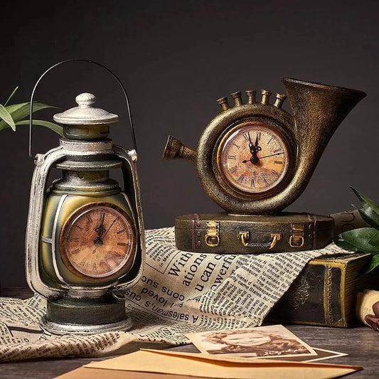 Elegant Vintage Desk Clock - Retro-Inspired Timepiece for Living Room, Office, and Home Decor - Home Fads