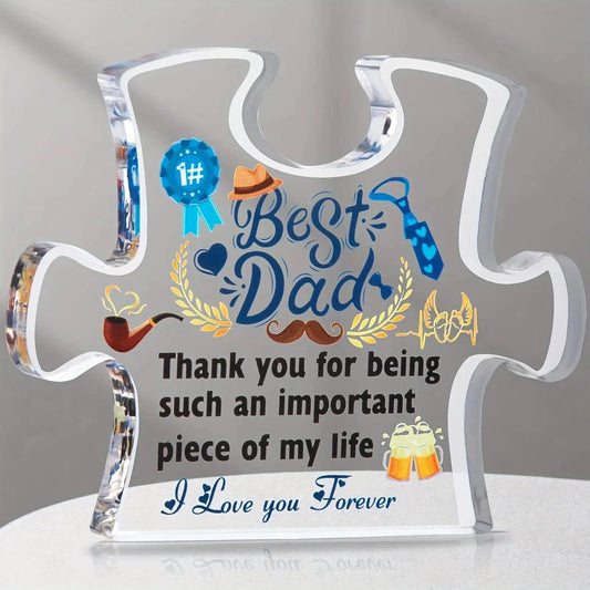 Exquisite Acrylic Plaque for Dad - Perfect Birthday, Christmas, and Father's Day Gift - Home Fads 