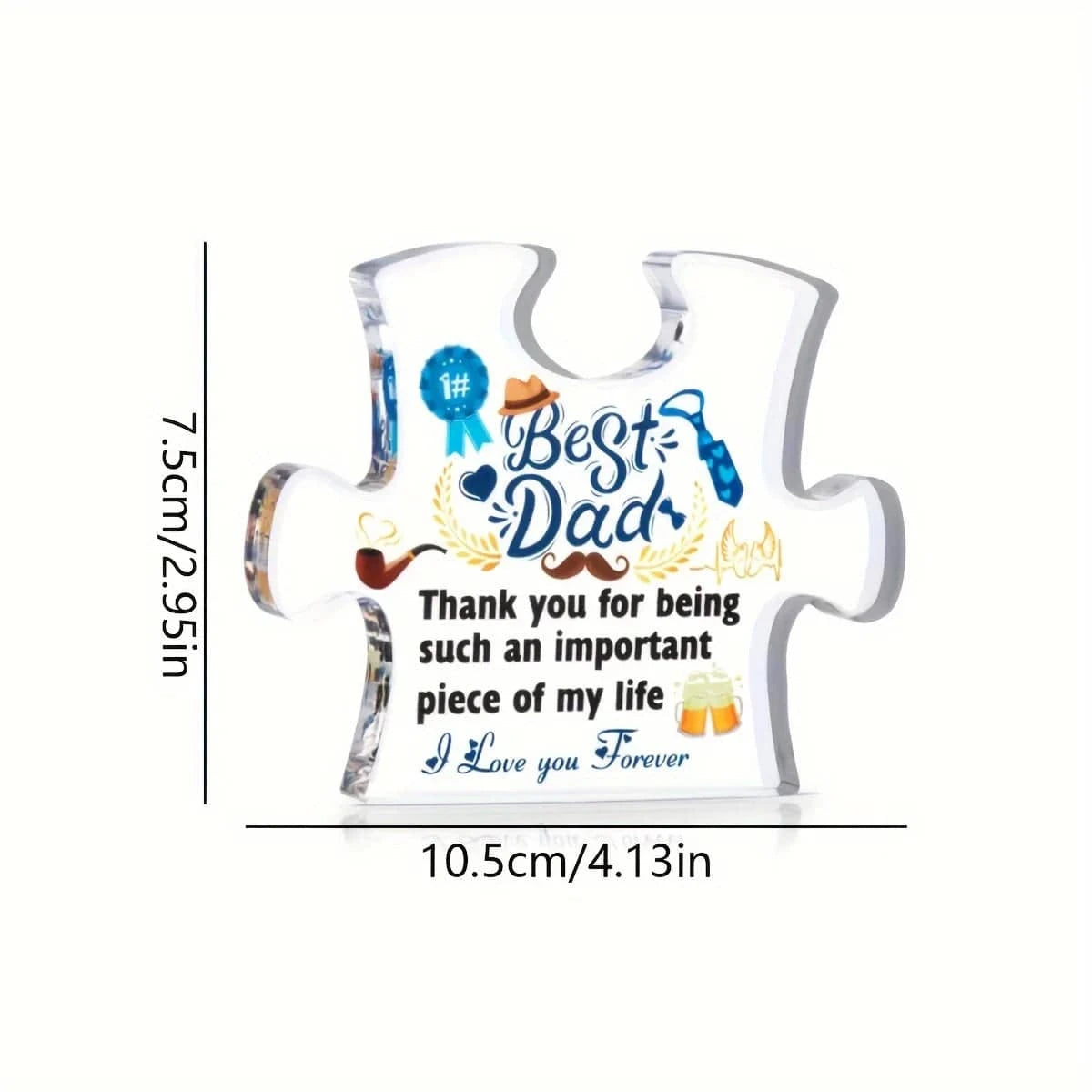 Exquisite Acrylic Plaque for Dad - Perfect Birthday, Christmas, and Father's Day Gift - Home Fads 