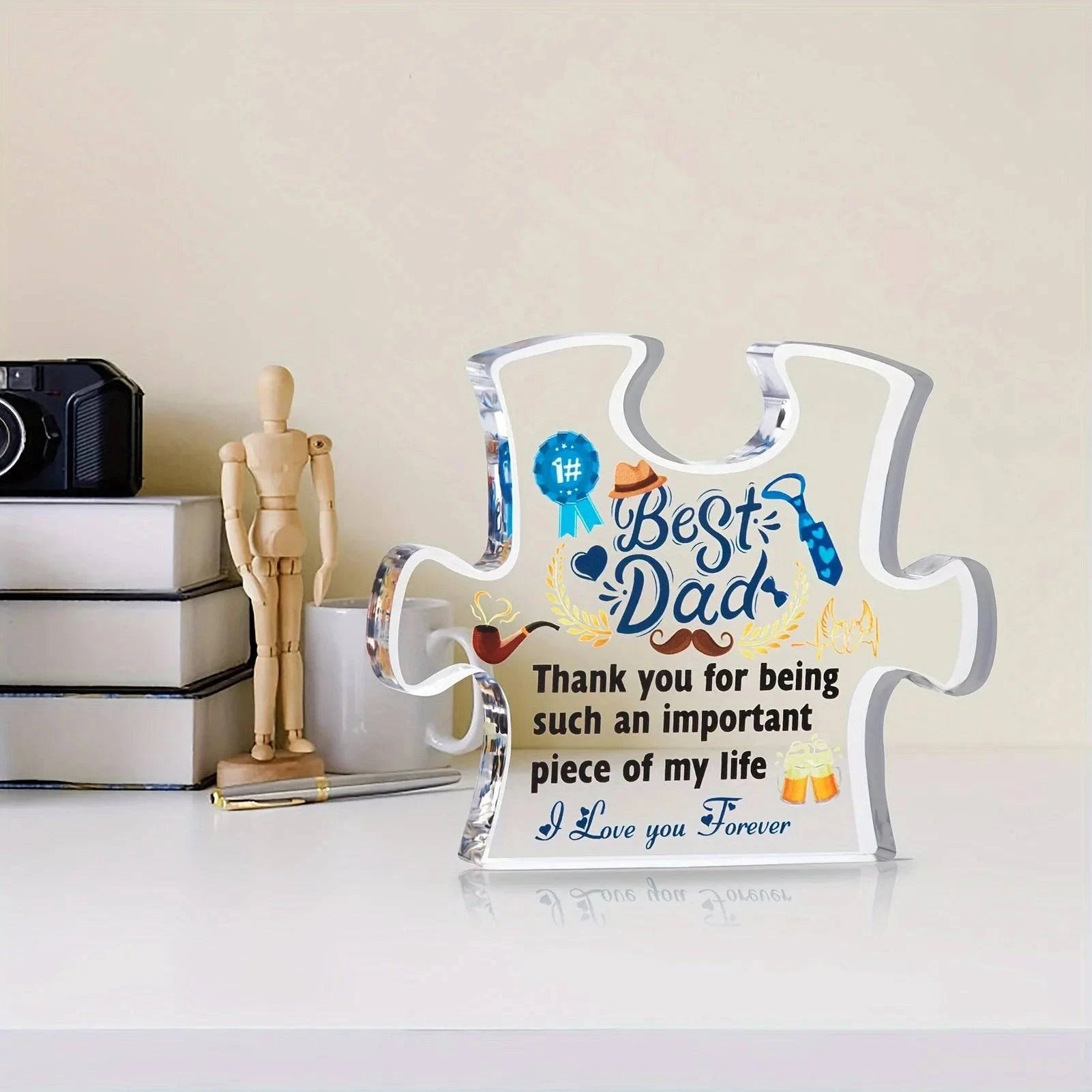 Exquisite Acrylic Plaque for Dad - Perfect Birthday, Christmas, and Father's Day Gift - Home Fads 