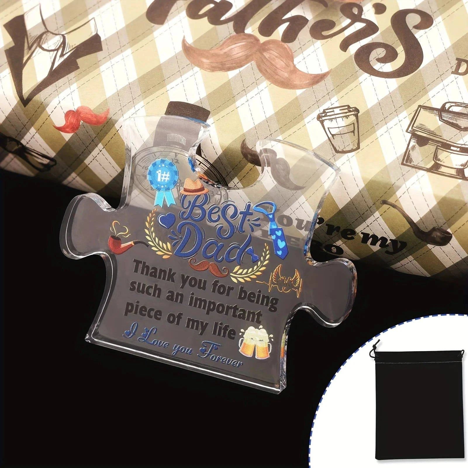 Exquisite Acrylic Plaque for Dad - Perfect Birthday, Christmas, and Father's Day Gift - Home Fads 