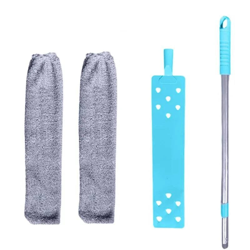 Extendable Microfiber Duster with Telescopic Handle – Flexible, Washable Brush for Furniture, Ceilings & Hard-to-Reach Areas - Home Fads 