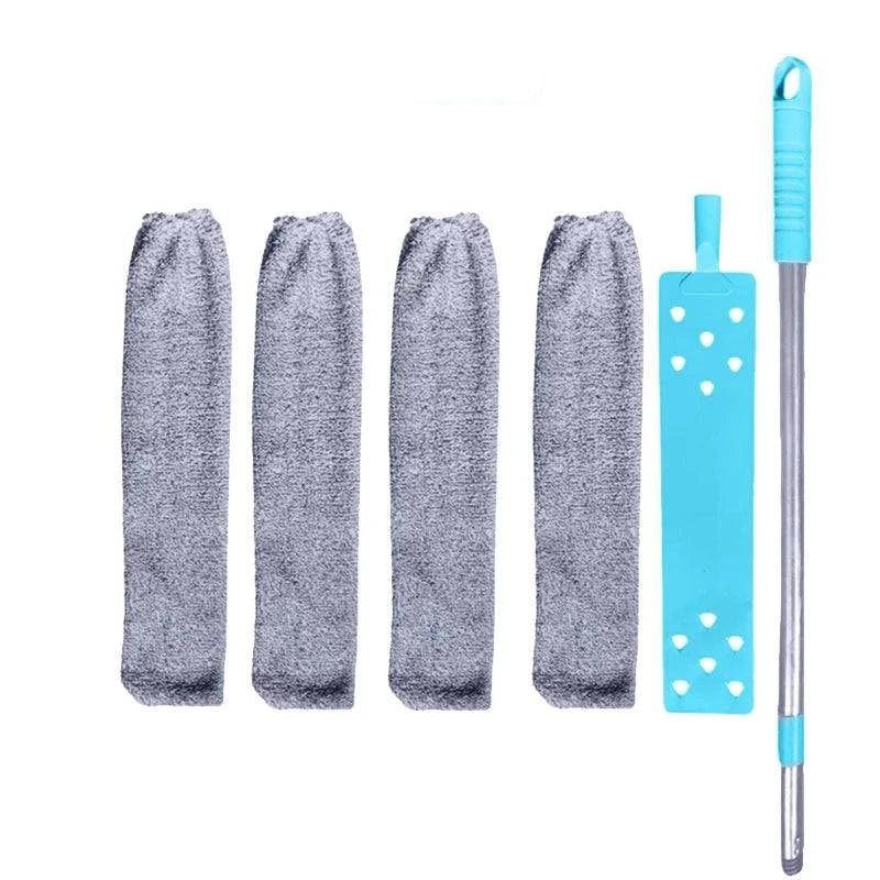Extendable Microfiber Duster with Telescopic Handle – Flexible, Washable Brush for Furniture, Ceilings & Hard-to-Reach Areas - Home Fads 