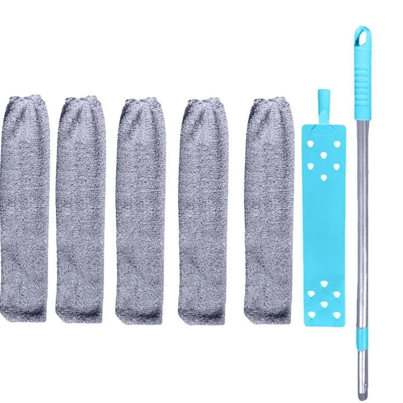 Extendable Microfiber Duster with Telescopic Handle – Flexible, Washable Brush for Furniture, Ceilings & Hard-to-Reach Areas - Home Fads 