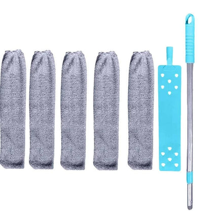 Extendable Microfiber Duster with Telescopic Handle – Flexible, Washable Brush for Furniture, Ceilings & Hard-to-Reach Areas - Home Fads 
