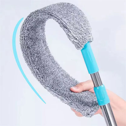 Extendable Microfiber Duster with Telescopic Handle – Flexible, Washable Brush for Furniture, Ceilings & Hard-to-Reach Areas - Home Fads 