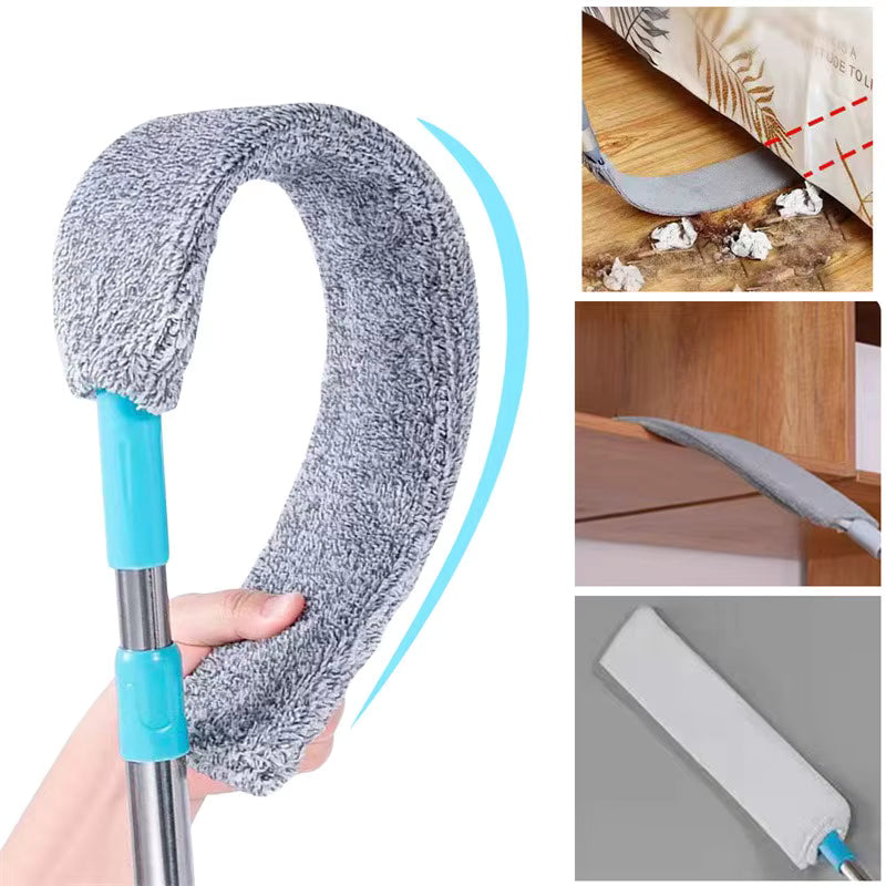 Extendable Microfiber Duster with Telescopic Handle – Flexible, Washable Brush for Furniture, Ceilings & Hard-to-Reach Areas - Home Fads 