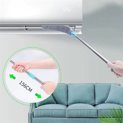 Extendable Microfiber Duster with Telescopic Handle – Flexible, Washable Brush for Furniture, Ceilings & Hard-to-Reach Areas - Home Fads 