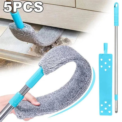 Extendable Telescopic Duster Brush with Long Handle - Microfiber Cleaning Tool for Household, Bedside, Sofa, and Gaps - Home Fads 