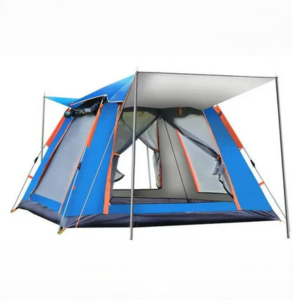 Tienda de campaña familiar: instalación automática, impermeable, para todas las estaciones, ideal para acampar, playa, senderismo (tamaños para 3-4 y 5-6 personas) con bolsa de transporte