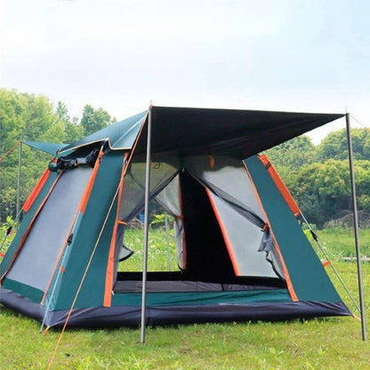Family Camping Tent - Automatic Setup, Waterproof, All Seasons, Ideal for Camping, Beach, Hiking (3-4 & 5-6 Person Sizes) with Carrying Bag - Home Fads 
