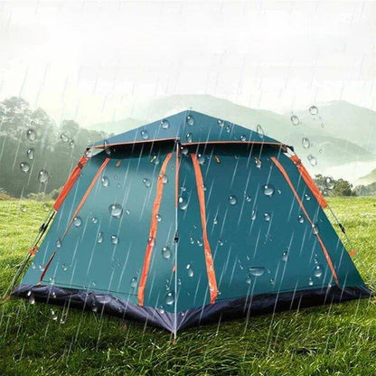 Family Camping Tent - Automatic Setup, Waterproof, All Seasons, Ideal for Camping, Beach, Hiking (3-4 & 5-6 Person Sizes) with Carrying Bag - Home Fads 