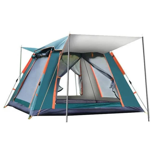 Family Camping Tent - Automatic Setup, Waterproof, All Seasons, Ideal for Camping, Beach, Hiking (3-4 & 5-6 Person Sizes) with Carrying Bag - Home Fads 