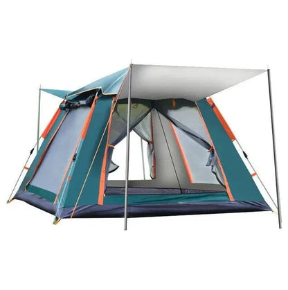 Family Camping Tent - Automatic Setup, Waterproof, All Seasons, Ideal for Camping, Beach, Hiking (3-4 & 5-6 Person Sizes) with Carrying Bag - Home Fads 