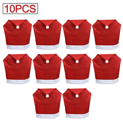 Festive Hat Chair Covers – Decorative Chair Covers Set (1-10 Pieces) for Seasonal Home Décor and Gift Giving - Home Fads 