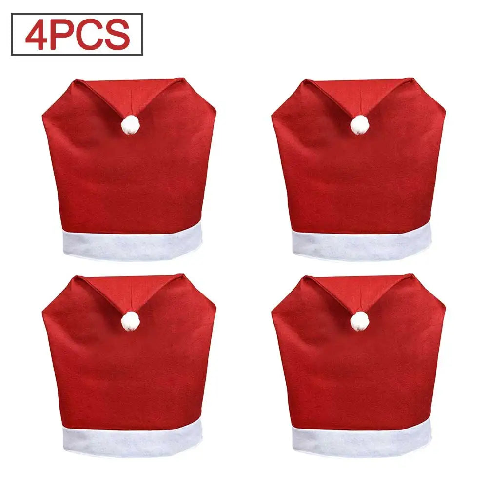 Festive Hat Chair Covers – Decorative Chair Covers Set (1-10 Pieces) for Seasonal Home Décor and Gift Giving - Home Fads 