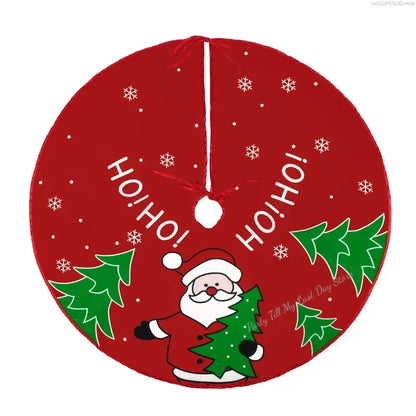 Festive Holiday Tree Skirt – Seasonal Designs in 60cm and 90cm Non-Woven Fabric for Celebrations - Home Fads 