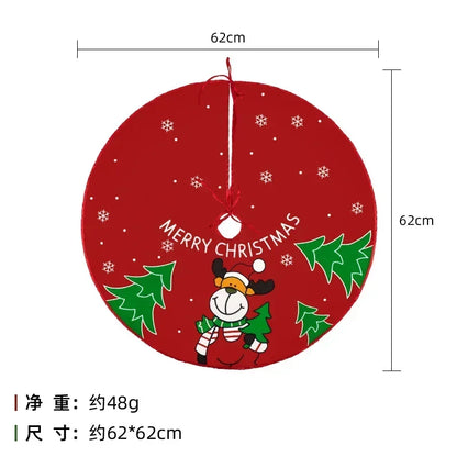 Festive Holiday Tree Skirt – Seasonal Designs in 60cm and 90cm Non-Woven Fabric for Celebrations - Home Fads 