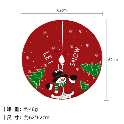 Festive Holiday Tree Skirt – Seasonal Designs in 60cm and 90cm Non-Woven Fabric for Celebrations - Home Fads 