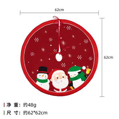 Festive Holiday Tree Skirt – Seasonal Designs in 60cm and 90cm Non-Woven Fabric for Celebrations - Home Fads 