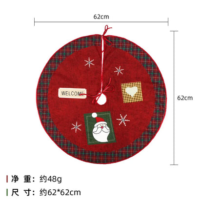 Festive Holiday Tree Skirt – Seasonal Designs in 60cm and 90cm Non-Woven Fabric for Celebrations - Home Fads 