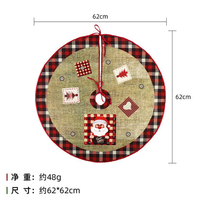 Festive Holiday Tree Skirt – Seasonal Designs in 60cm and 90cm Non-Woven Fabric for Celebrations - Home Fads 