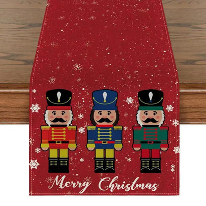 Festive Linen Table Runner – Decorative Dining Table Cover for Seasonal Décor - Home Fads 