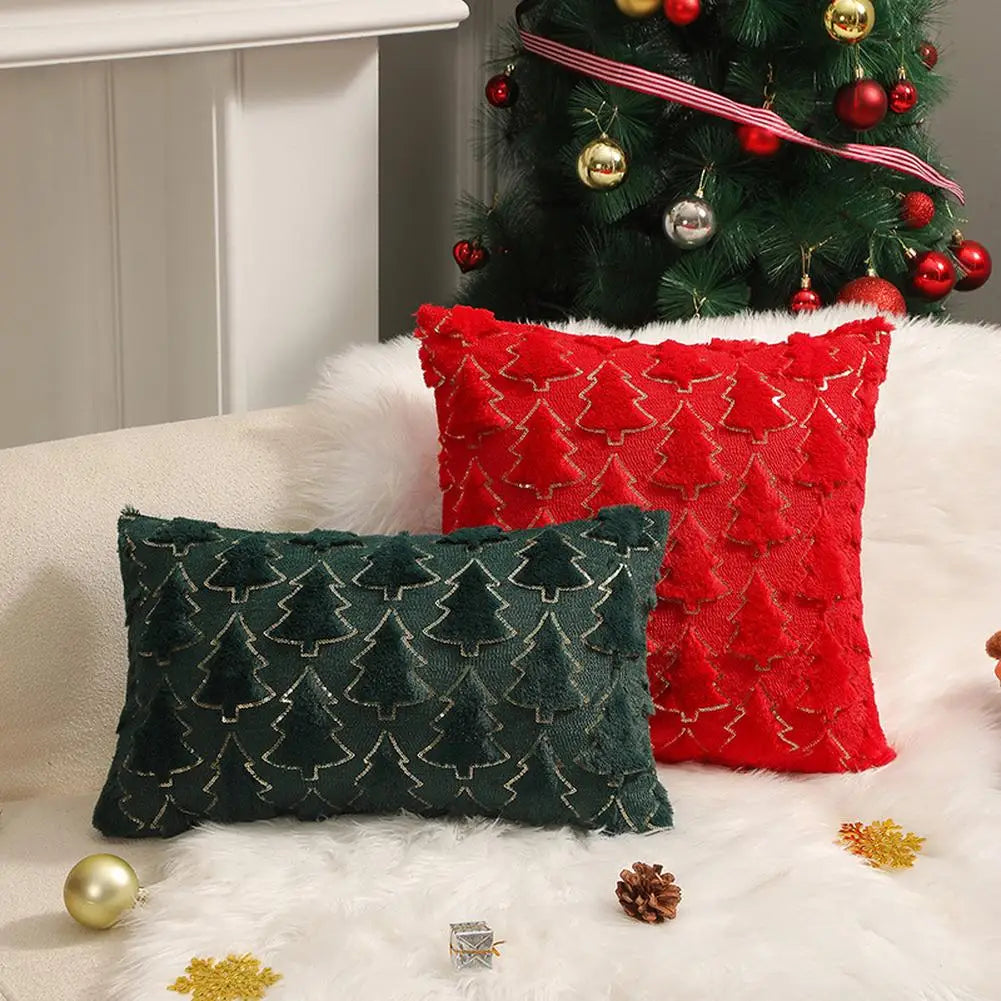 Festive Plush Cushion Covers – Soft Decorative Throw Pillow Cases in Seasonal Colors for Holiday Home Decor - Home Fads 