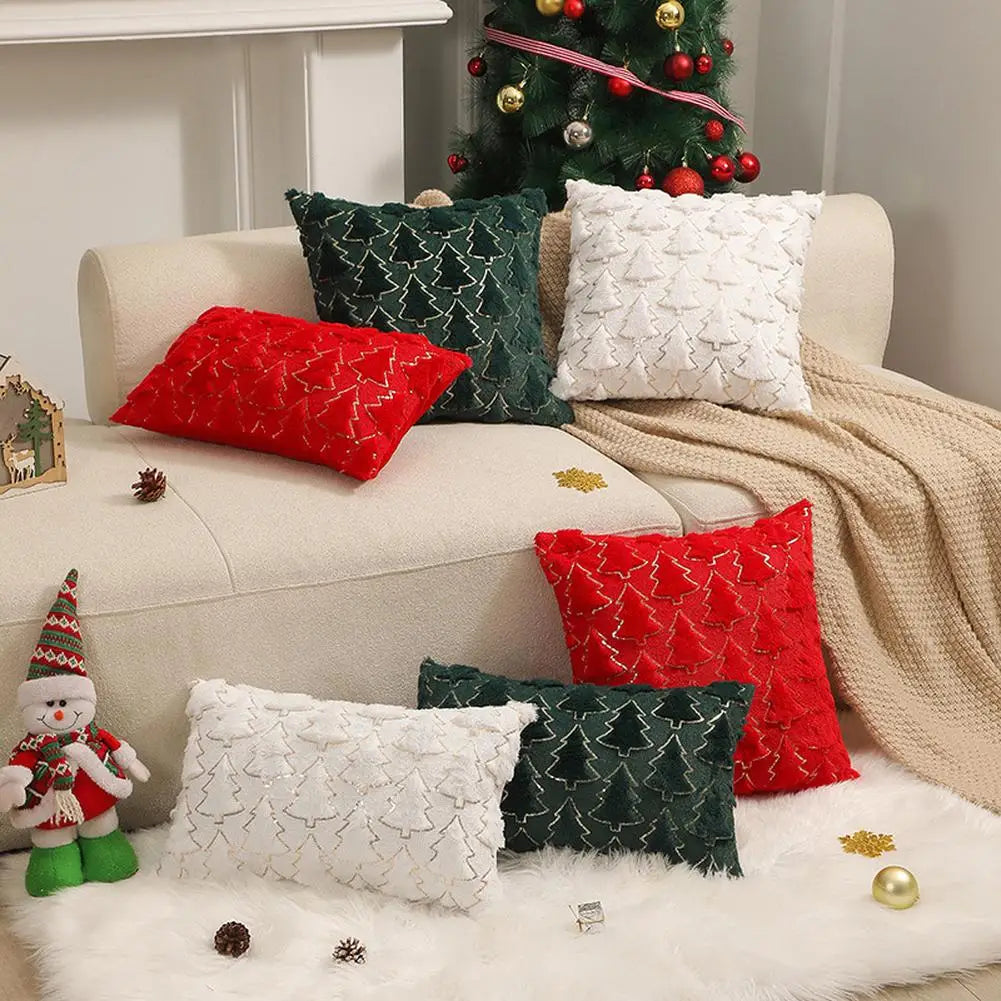 Festive Plush Cushion Covers – Soft Decorative Throw Pillow Cases in Seasonal Colors for Holiday Home Decor - Home Fads 