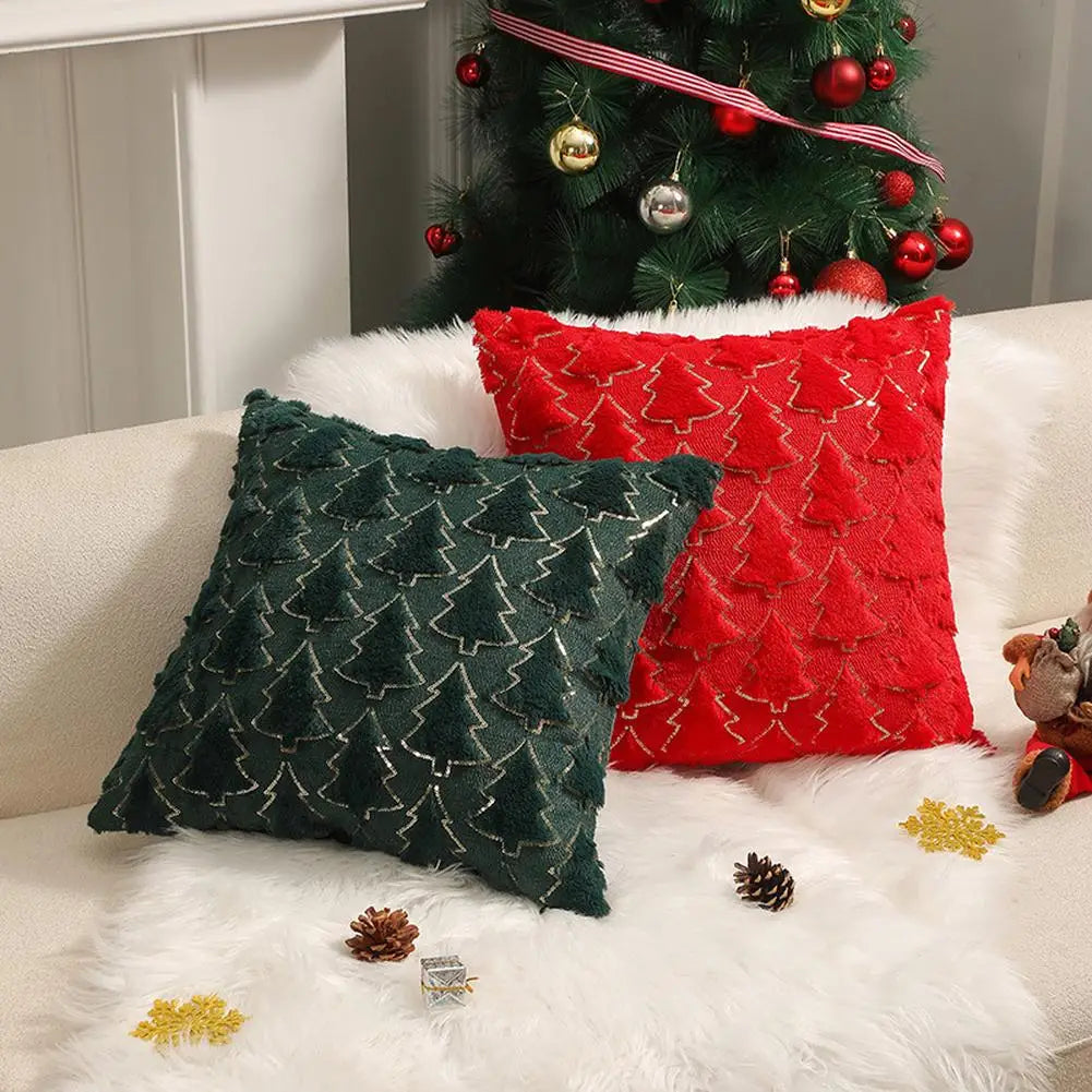 Festive Plush Cushion Covers – Soft Decorative Throw Pillow Cases in Seasonal Colors for Holiday Home Decor - Home Fads 
