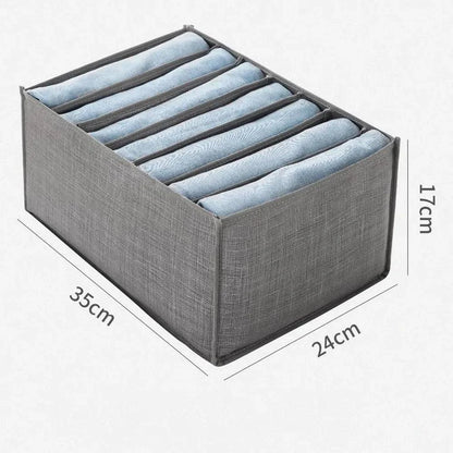Foldable Cloth Storage Box with Handle - Three Sizes for Organizing Wardrobe Clothes: Neat and Efficient Storage Solution - Home Fads 