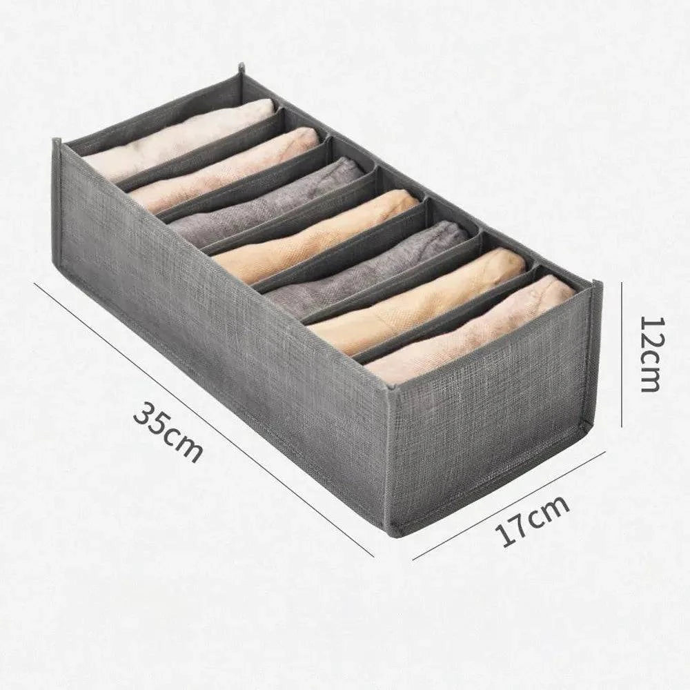 Foldable Cloth Storage Box with Handle - Three Sizes for Organizing Wardrobe Clothes: Neat and Efficient Storage Solution - Home Fads 