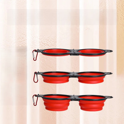 Foldable, Collapsible, Portable Dual-Function Pet Bowl for Dogs and Cats: Compact Solution for Feeding and Hydration on the Go - Home Fads 