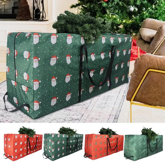 Foldable Storage Bag for Seasonal Decorations – 210D Waterproof Oxford Cloth, Durable and Spacious for Trees, Wreaths, and Garlands - Home Fads 
