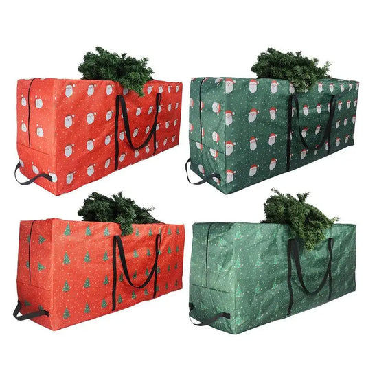 Foldable Storage Bag for Seasonal Decorations – 210D Waterproof Oxford Cloth, Durable and Spacious for Trees, Wreaths, and Garlands - Home Fads 