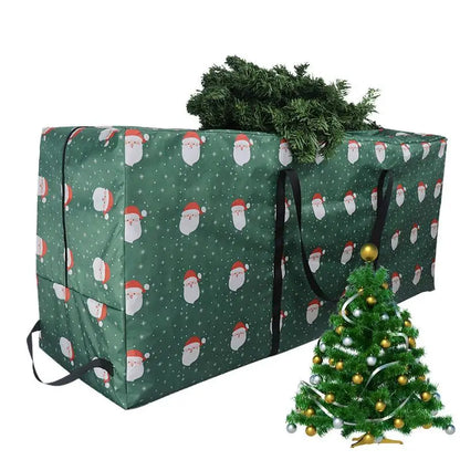 Foldable Storage Bag for Seasonal Decorations – 210D Waterproof Oxford Cloth, Durable and Spacious for Trees, Wreaths, and Garlands - Home Fads 