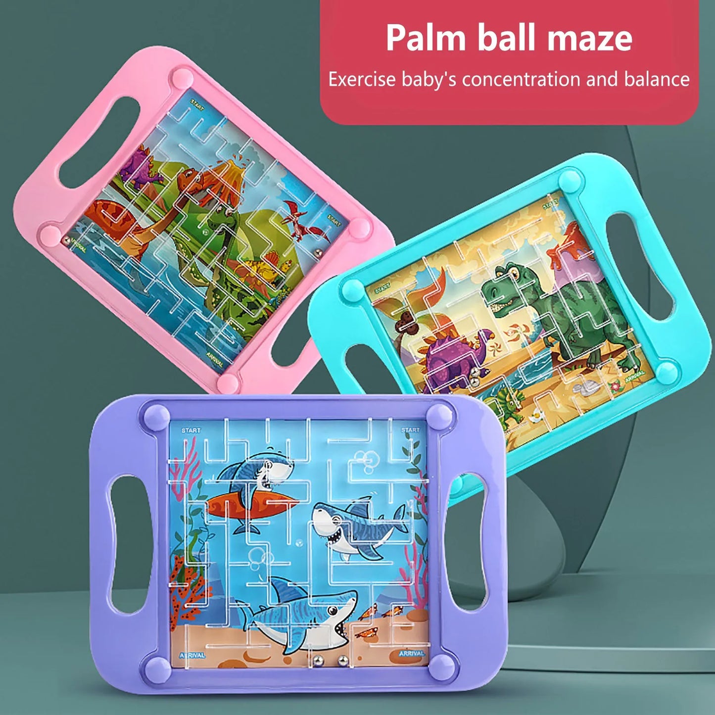 Gravity Balance 3D Maze Puzzle Ball – Cognitive Development Toy for Kids & Adults – Memory, Coordination & Patience Challenge - Home Fads 
