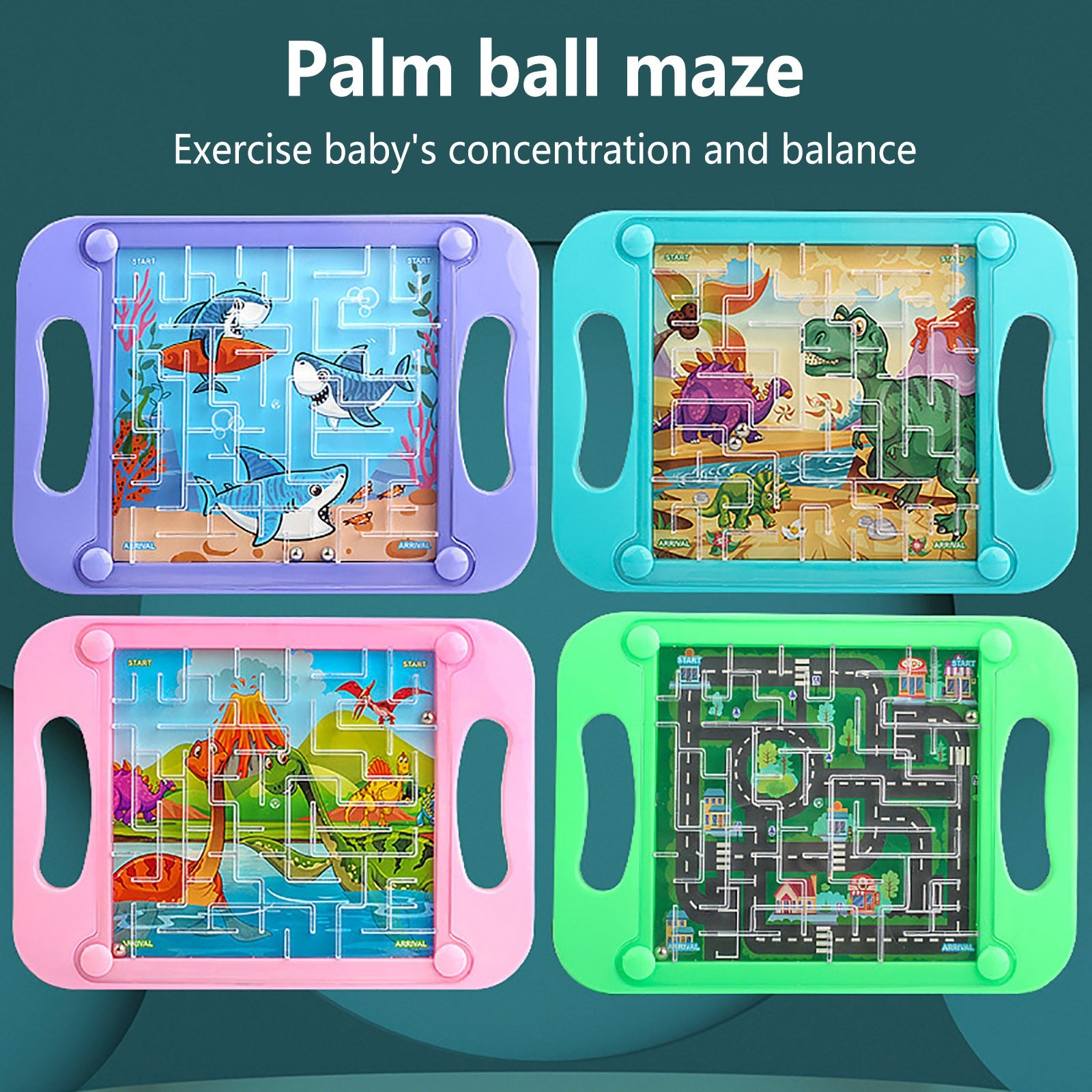 Gravity Balance 3D Maze Puzzle Ball – Cognitive Development Toy for Kids & Adults – Memory, Coordination & Patience Challenge - Home Fads 