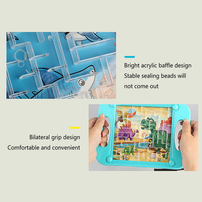 Gravity Balance 3D Maze Puzzle Ball – Cognitive Development Toy for Kids & Adults – Memory, Coordination & Patience Challenge - Home Fads 