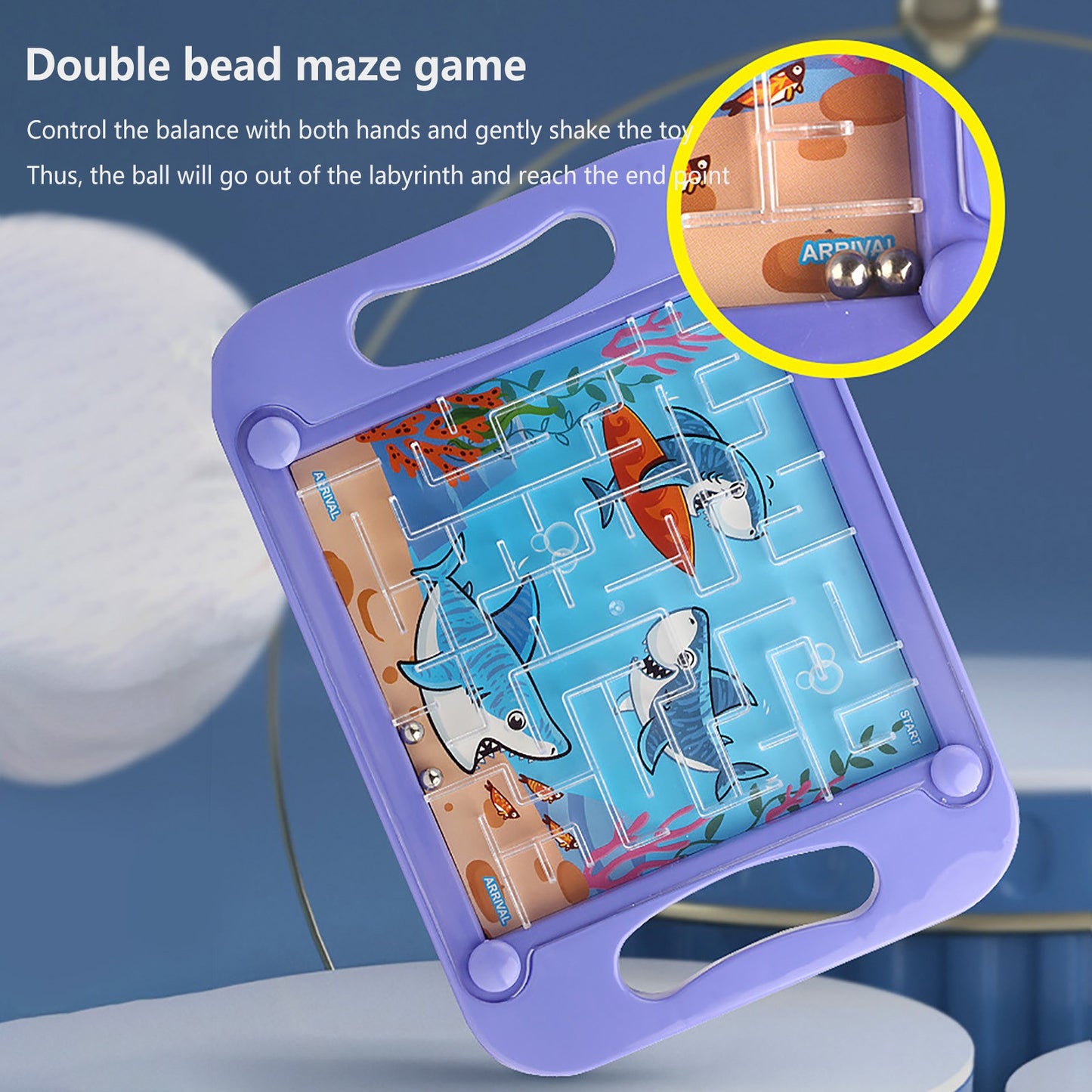 Gravity Balance 3D Maze Puzzle Ball – Cognitive Development Toy for Kids & Adults – Memory, Coordination & Patience Challenge - Home Fads 