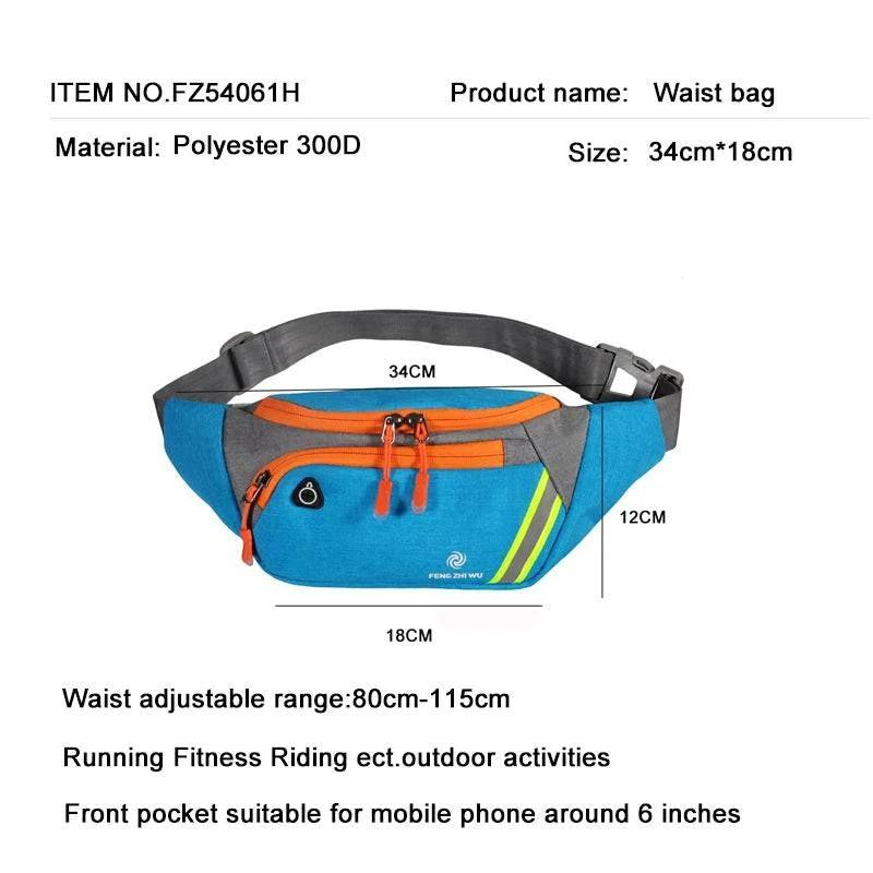 Premium Unisex Athletic Waist Bag - Versatile Sport Belt and Chest Pouch for Outdoor Activities, Travel, and Fitness - Home Fads