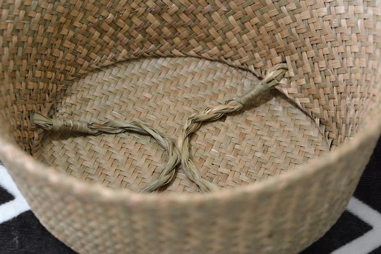 Handcrafted Natural Basket & Plant Pot Cover: Decorative Storage for Home | Multipurpose Organizer | Available in 7 Sizes - Home Fads 